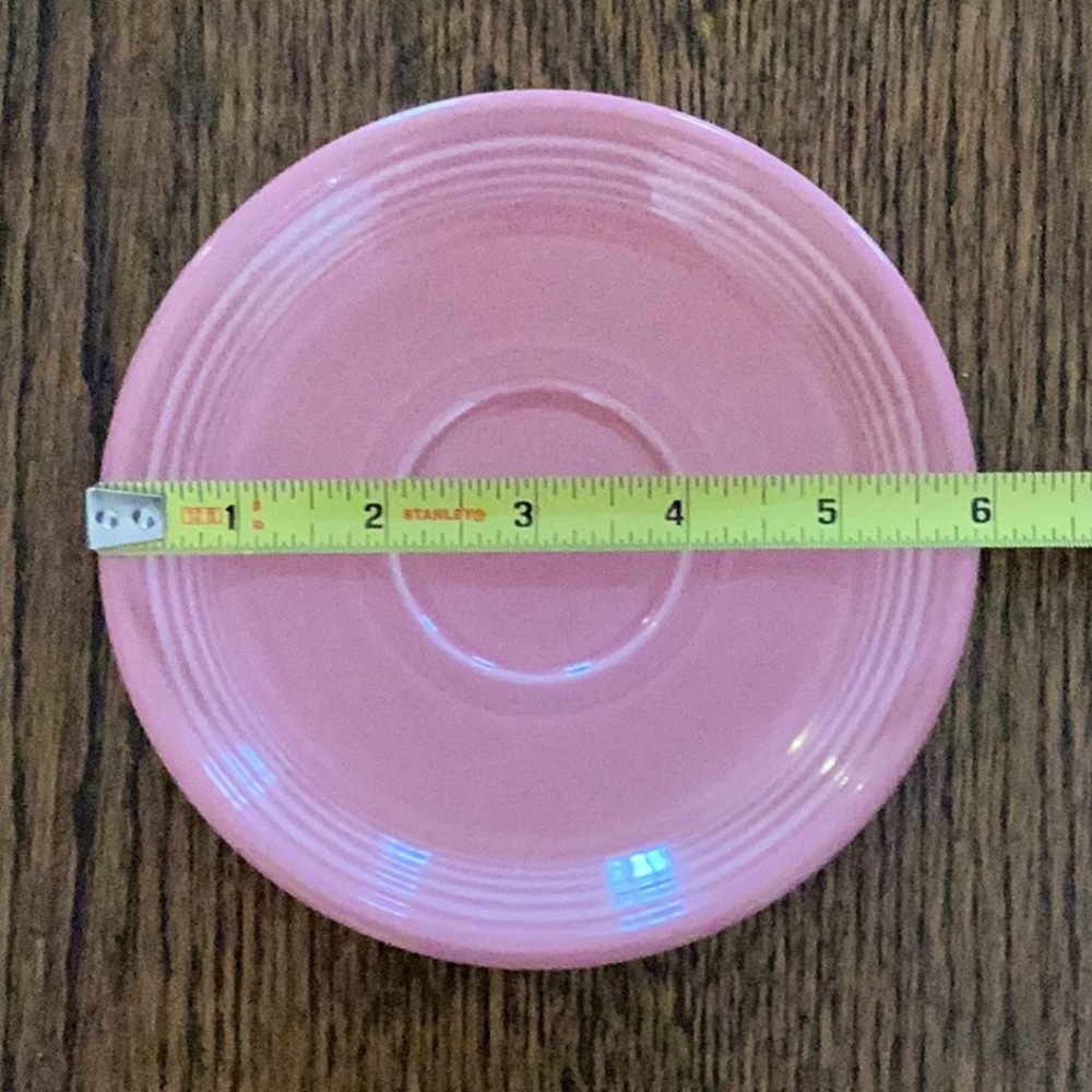 Fiesta ware saucers for tea cups, set of 5, assorted colors